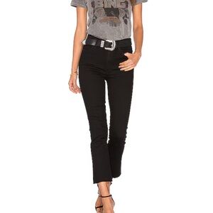 MOTHER The Hustler Ankle Fray Jeans in Not Guilty